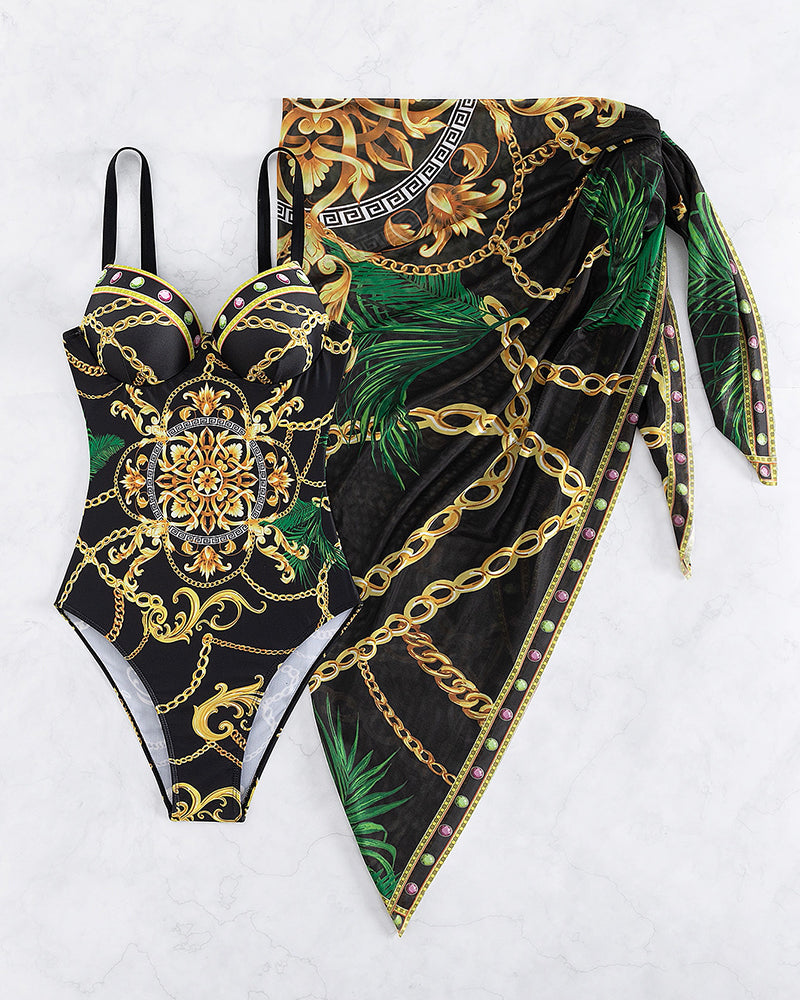 Darius | Costume intero push-up con gonnellino abbinato