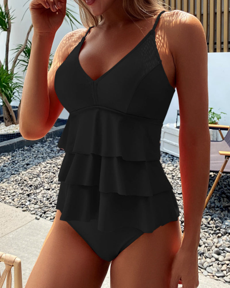 Lia | Costume intero elegante con ruches