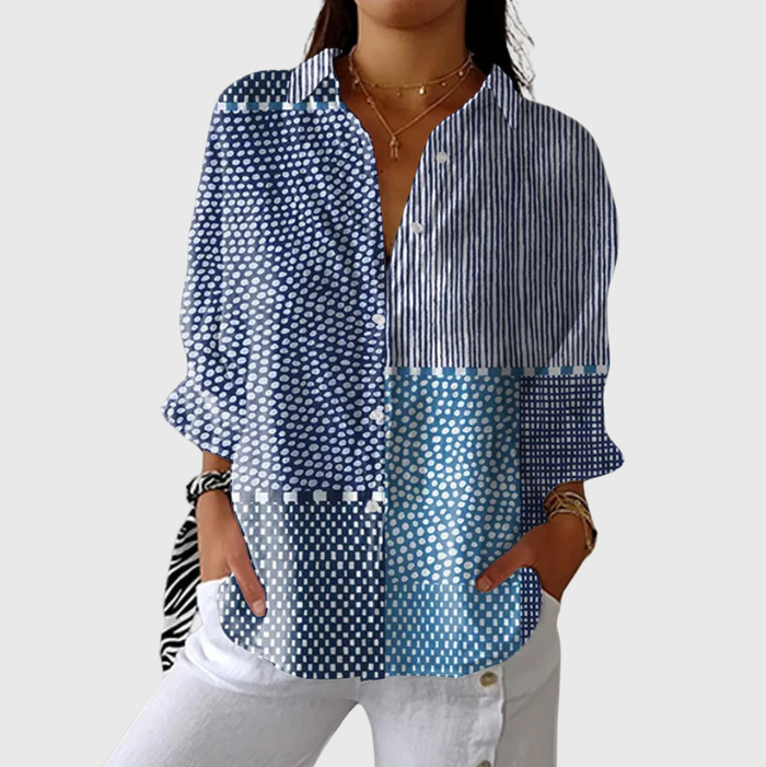 Blusa leggera e colorata con stampa